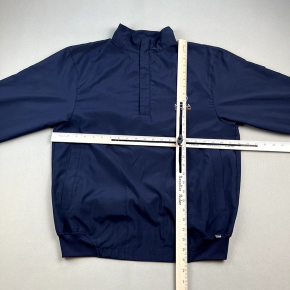 Zero Restriction Golf Jacket Windbreaker Adult Medium Navy Blue 1/4 Zip Outdoor - Picture 8 of 11
